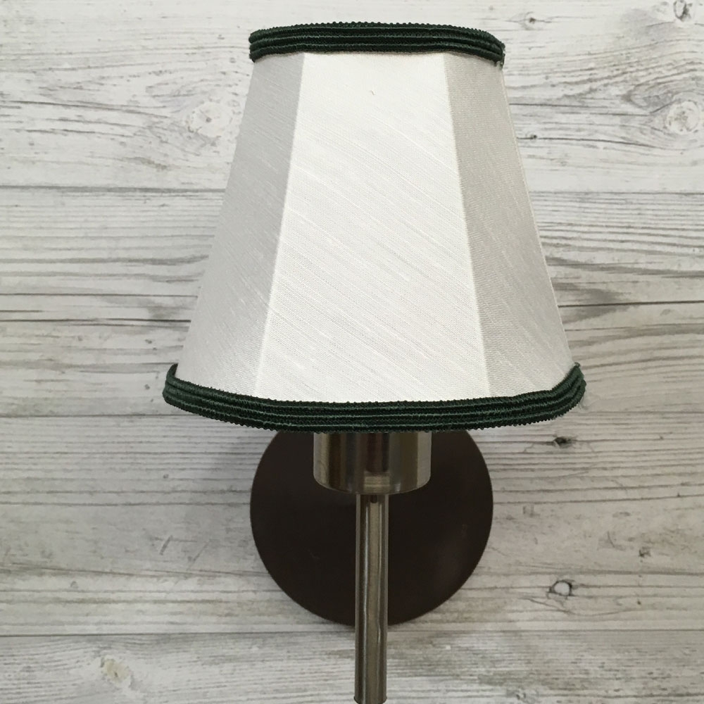 Empire Candle Shade White & Green